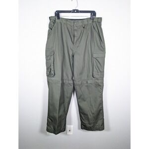 Boy Scouts Pants Mens 36x29 Green Cargo Convertible Outdoors Switchback‎ Relaxed